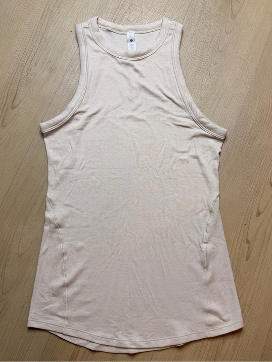 lululemon athletica Tops - Lululemon Hold Tight Cream Ribbed Tank Top